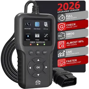 2026 Enhanced Universal OBD2 Scanner, Check Engine Code Reader - 45000+ Fault Codes, Live Data, I/M Readiness, Battery Voltage Check, Read & Clear Error Codes for All OBDII Protocol Car 1996+