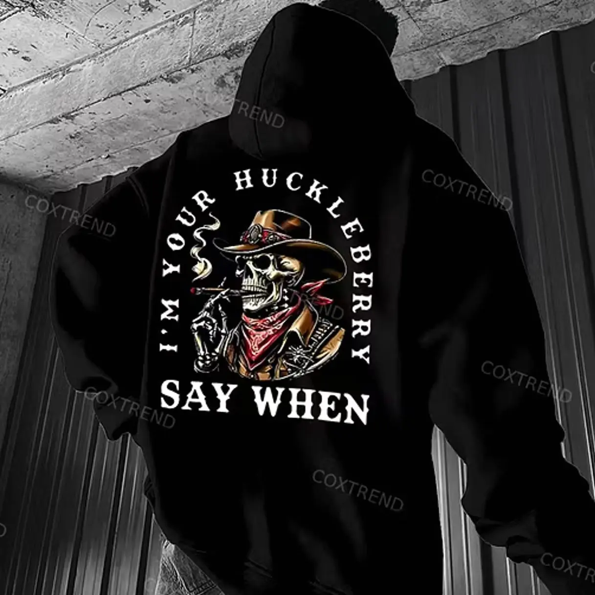 I'm Your Huckleberry. Say When Printed Men's Hoodie