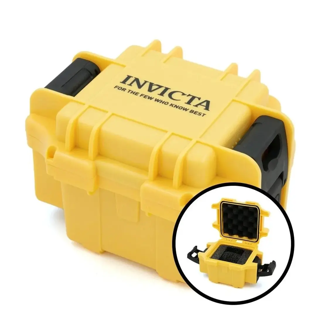 Invicta Single Slot Watch Case, Minimalist Travel Storage Box with a Simple and Plain Design, Versatile Accessory for Everyday Protection