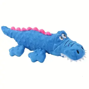 Unbreakable Alligator Plush Dog Toy for Aggressive Chewers | Sturdy, Durable, and Safe