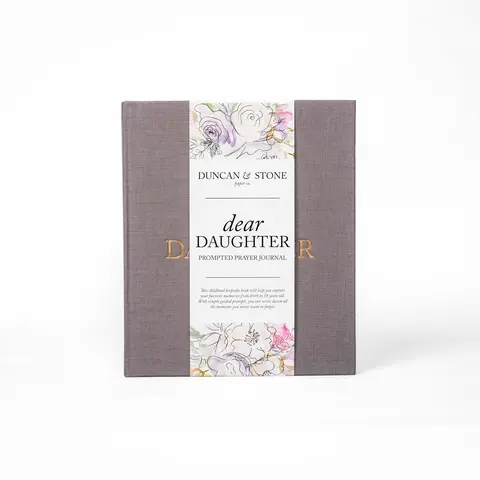 DUNCAN & STONE PAPER CO Dear Daughter: A Childhood Prayer Journal - Prayer Notebook, 230 Pages, Bible Verse, 18 Years, 9.25” x 7.75” (Religion & Philosophy, Humanities & Social Sciences Book)
