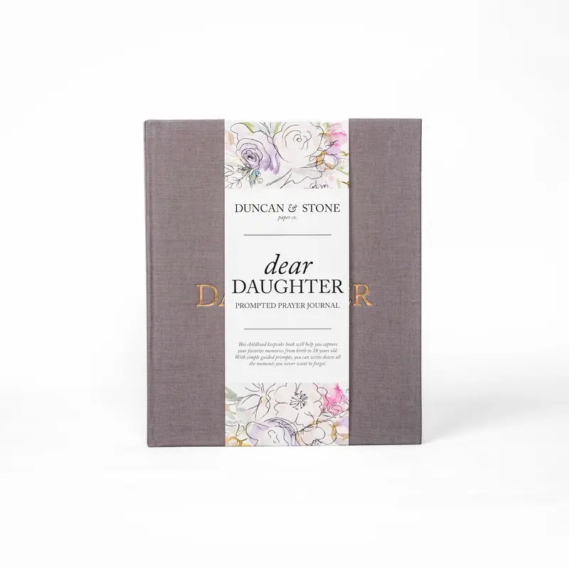 DUNCAN & STONE PAPER CO Dear Daughter: A Childhood Prayer Journal - Prayer Notebook, 230 Pages, Bible Verse, 18 Years, 9.25” x 7.75” (Religion & Philosophy, Humanities & Social Sciences Book)