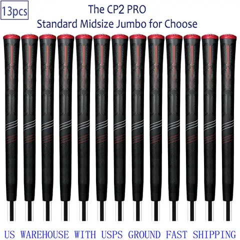 CP2 Pro 13Pcs Golf Club Grip Golf head covers Tacky Feel Standard Midsize Jumbo for Enhanced Golf Performance