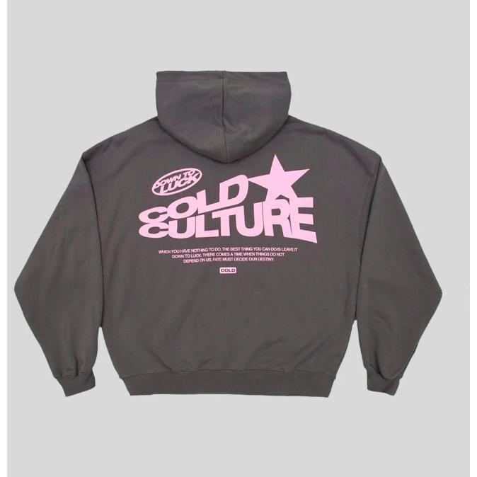 Cold Culture DOWN TO LUCK Unisex Heavy Cotton Tee, Graphic Hoodie, Retro Vintage Style, Unisex Streetwear Pullover