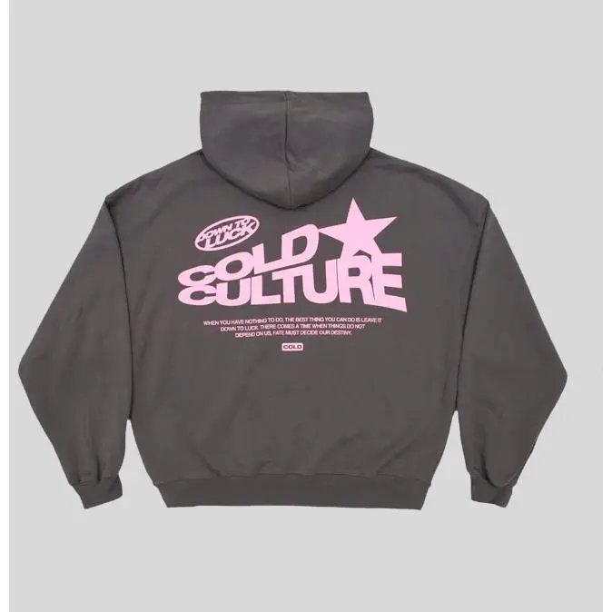 Cold Culture DOWN TO LUCK Unisex Heavy Cotton Tee, Graphic Hoodie, Retro Vintage Style, Unisex Streetwear Pullover