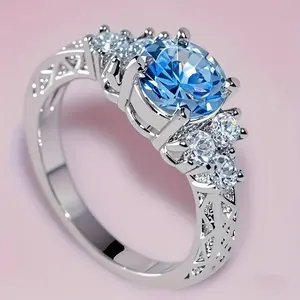 Playful style commitment ring set, acrylic heart-shaped Celtic design, suitable as a teenage engagement/wedding ring, for the person you like, suitable for teenagers