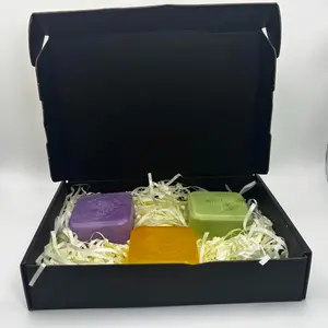 Raiz Eterna Natural Soap Trio Lavender Spirulina Brightening Care for Holistic Skincare Routine Calming Nourishing Brightening