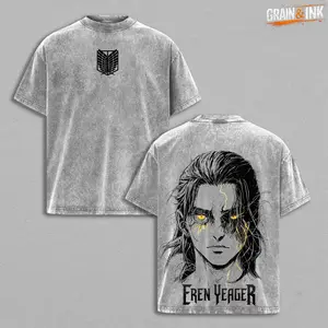 Eren Yeager Shirt – Attack on Titan Vintage Acid