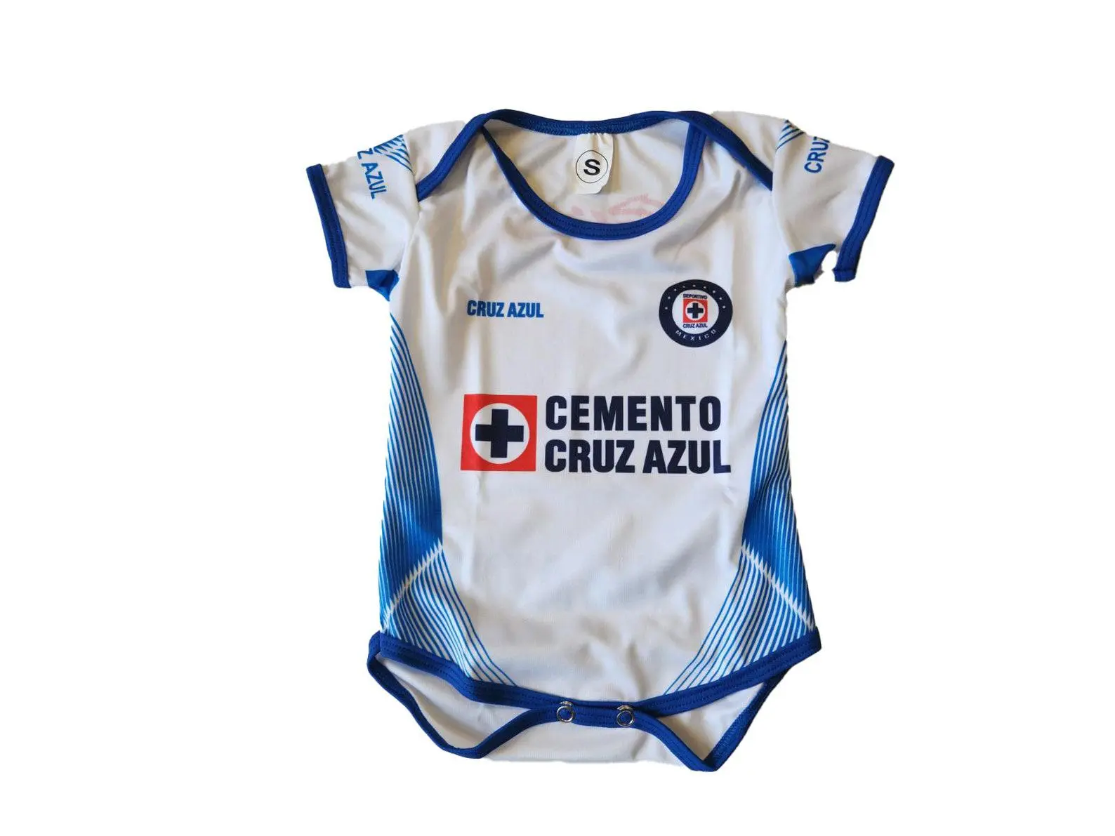 Cruz Azul White Infant Jersey plain Bodysuit