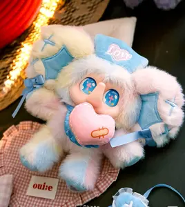 Papu-Papu-Fancy party vinyl plush toy blind box Bunny Plush Dolls，Soft Furry Collectibles，Backpack or clothing decoration，Stuffed Animal