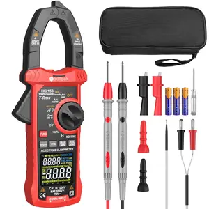 Clamp Meter 9999 Counts 1000A Amp Clamp Multimeter with Inrush VFD LOZ TRMS Mode Colorful Screen Amp Meter for AC/DC&Voltage Resistance Capacitance Frequency Continuity Diode NCV
