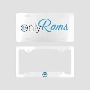 Only Rams Vanity Plate, License Plate Frame, Truck License Plate