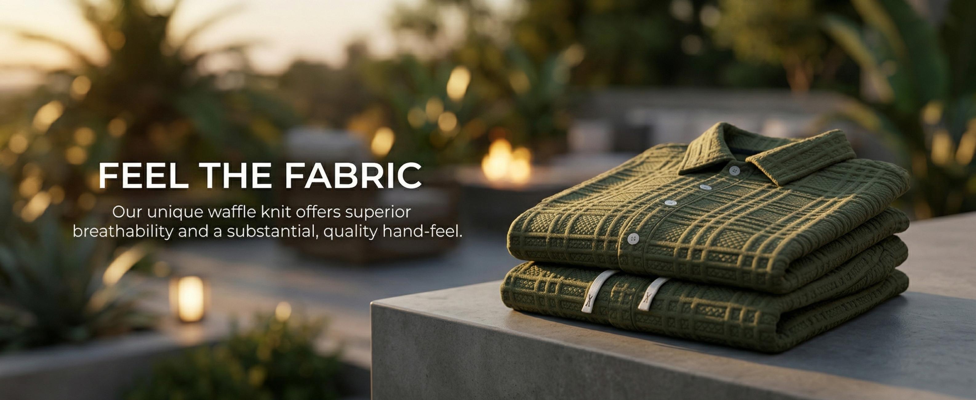 Men's 2 Piece Outfit, Textured Knit Button Down Shirt & Shorts Set for Summer