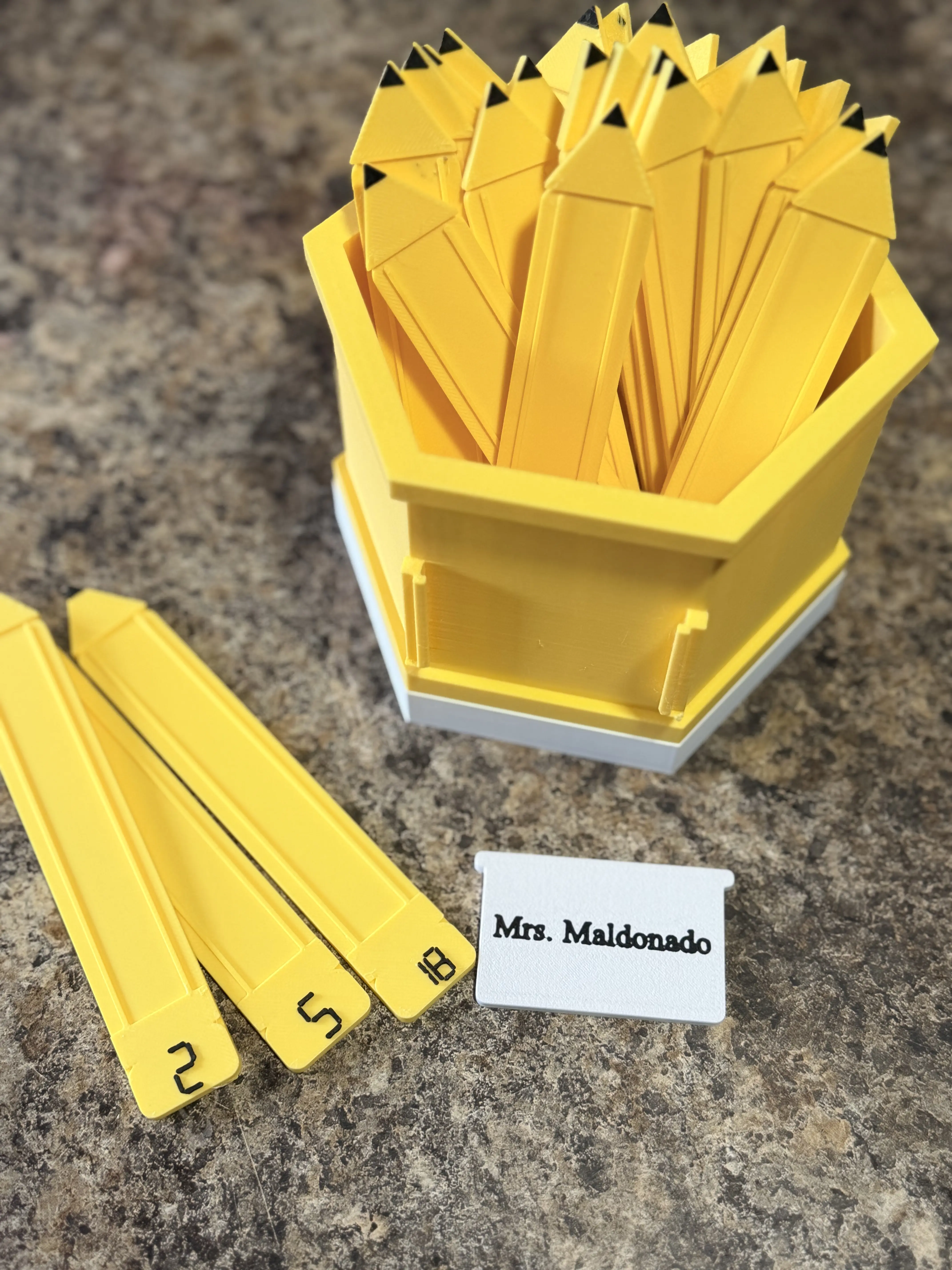Personalized Pick Me Sticks | 3D Printed Student Name Picker | Teacher Calling Sticks | Classroom Management Tool | Equity Sticks