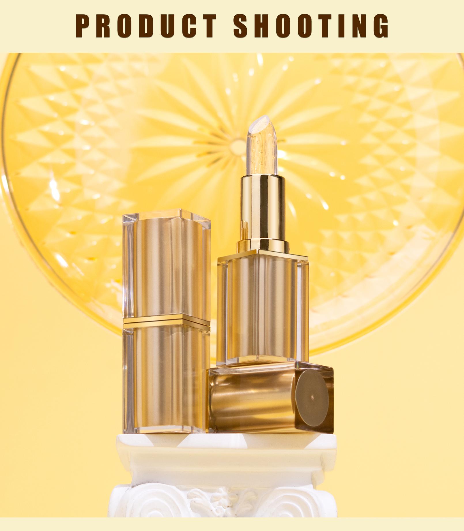 3PC Moisturizing Color-Changing Lipstick Balm – pH Temperature Reactive Tint, Gold Crystal Glow Finish, Smooth Hydration for Soft Shiny Everyday Lips.