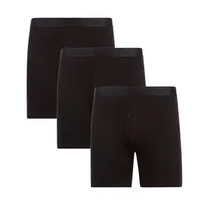 Memoi Men's Set of 3 Classic Fit Boxer Shorts