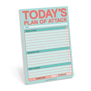 Today’s Plan of Attack Great Big Sticky Note (Pastel Version)