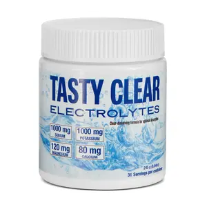 Tasty Clear Electrolytes Healthcare Muscle Magnesium Calcium Potassium Sodium Vitamin Dietary Supplement Fitness Electrolytes