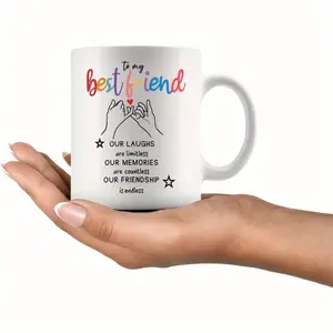 Best Friend 11oz Ceramic Mug - Perfect Birthday Gift for Sisters & Besties, Ideal for Coffee & Tea