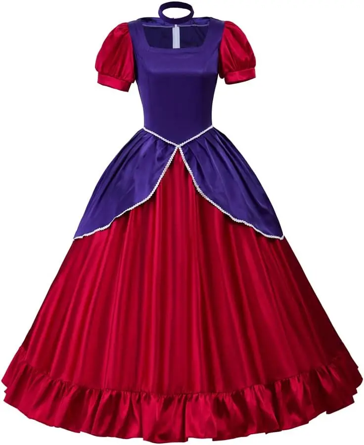 Princess Dress Adult Evil Step Sister Anastasia Drizella Dress Cosplay Costume