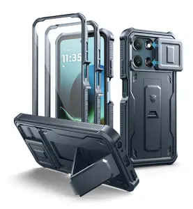 Dexnor for Motorola Moto-G 2026 Case, Moto-G-Play 2026 Case[2 Front Frame] [Built-in Slide Camera Cover & Kickstand] Heavy Duty Moto-G-5G 2026/ Moto-G-Play 2026 Case with Screen Protector