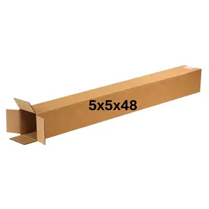 5x5x48 (200 lb strength) | SINGLE CARDBOARD BOX | TALL