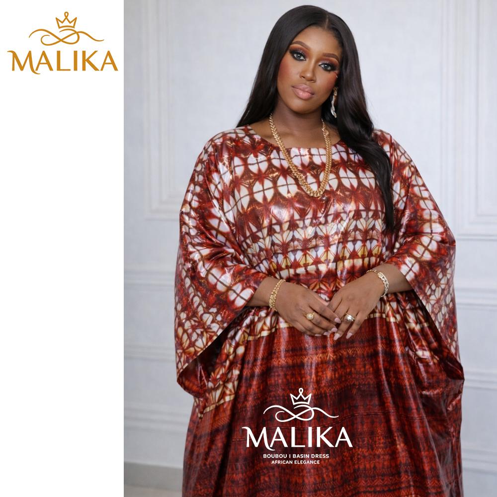 Perfumed Print Bazin Boubou Dress With Scarf First Quality Jacquard Basin Riche For Senegal African Noble Lady Evening Gown Long Sleeve