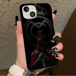 Champions M-Madrid Phone Case, Compatible with iPhone Models 17-11 Pro Max, Protective Soft Tpu Material, Durable & Stylish Design, Cover