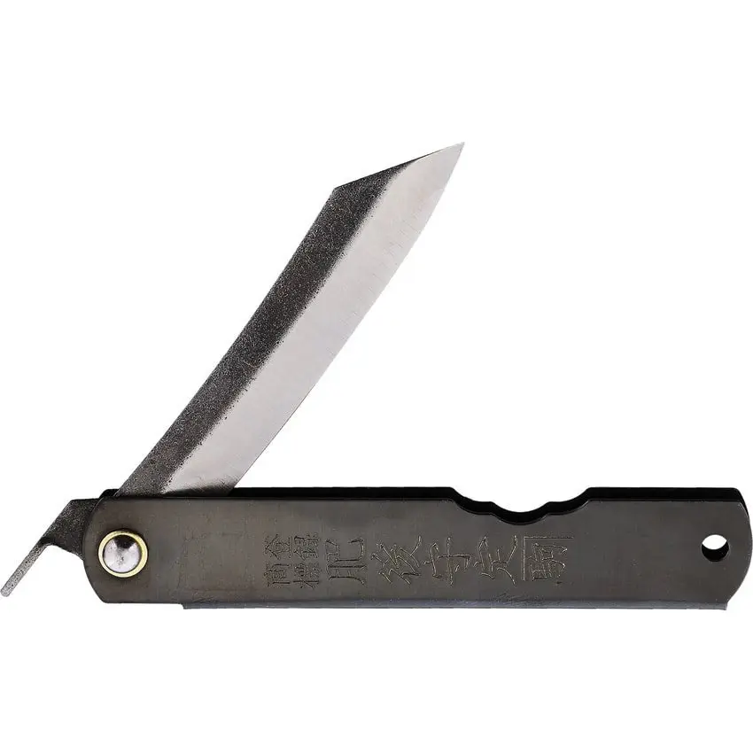 Higonokami No 4 Folding Knife 2.63" SK5 Carbon Steel Blade Stainless Handle