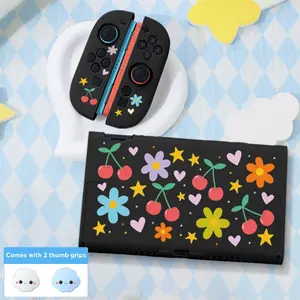 Suitable for Nintendo Switch 2 case,removable cover,TPU soft shell,comes with two thumb joystick caps,2025 new model,7-inch protective case,the best choice for Switch 2 players,multiple colors available,perfect for Christmas/Halloween/gifts