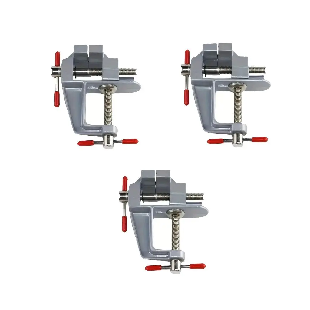 Mini Table Clamp, Adjustable Table Clamp, Multifunctional Hand Tool with Handle, Compact Clamp for Woodworking, Home, Office