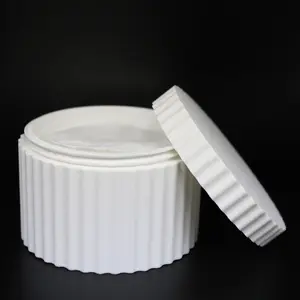 Cotton Pad Holder Bathroom Organizer Reusable Makeup Remover Storage Container Vanity Counter Decor Minimal Skincare Accessory