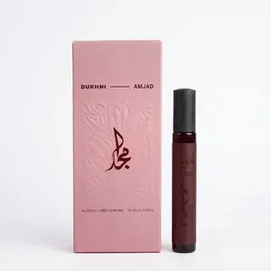 Dukhni Amjad 10 ml Non-Alcoholic Perfume Spray | Luxurious long lasting travel-friendly cologne | Rich fruity musk scent for men & women | Eau de parfum | Natural fragrance spray perfume