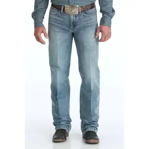 Grant Men's Cinch Jeans MB33037001 - Relaxed Fit, Light Stone, Mid-Rise, Boot Cut Leg, Comfortable Stylish Men's Denim Bottoms