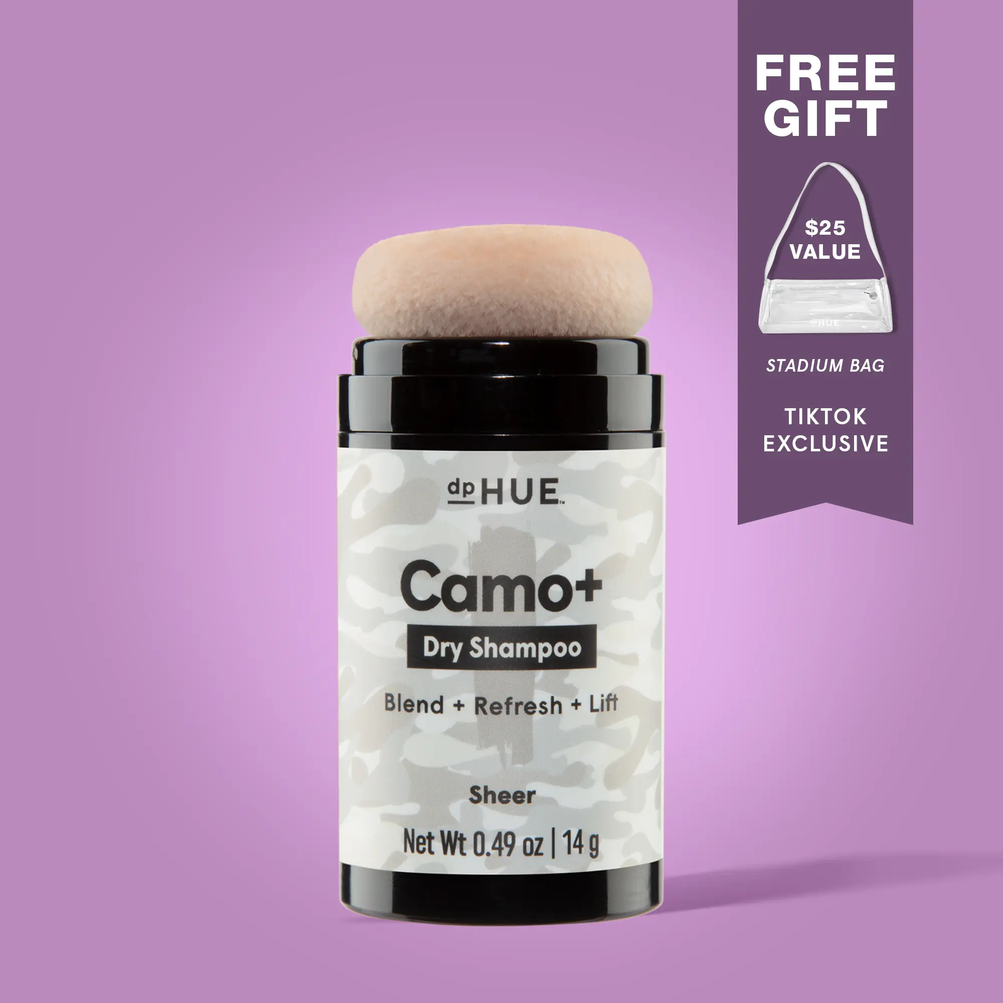 dpHUE Camo+ Tinted Dry Shampoo Powder - Oil Absorption, Instant Lift, Gray Blending  and Filling Sparse Areas