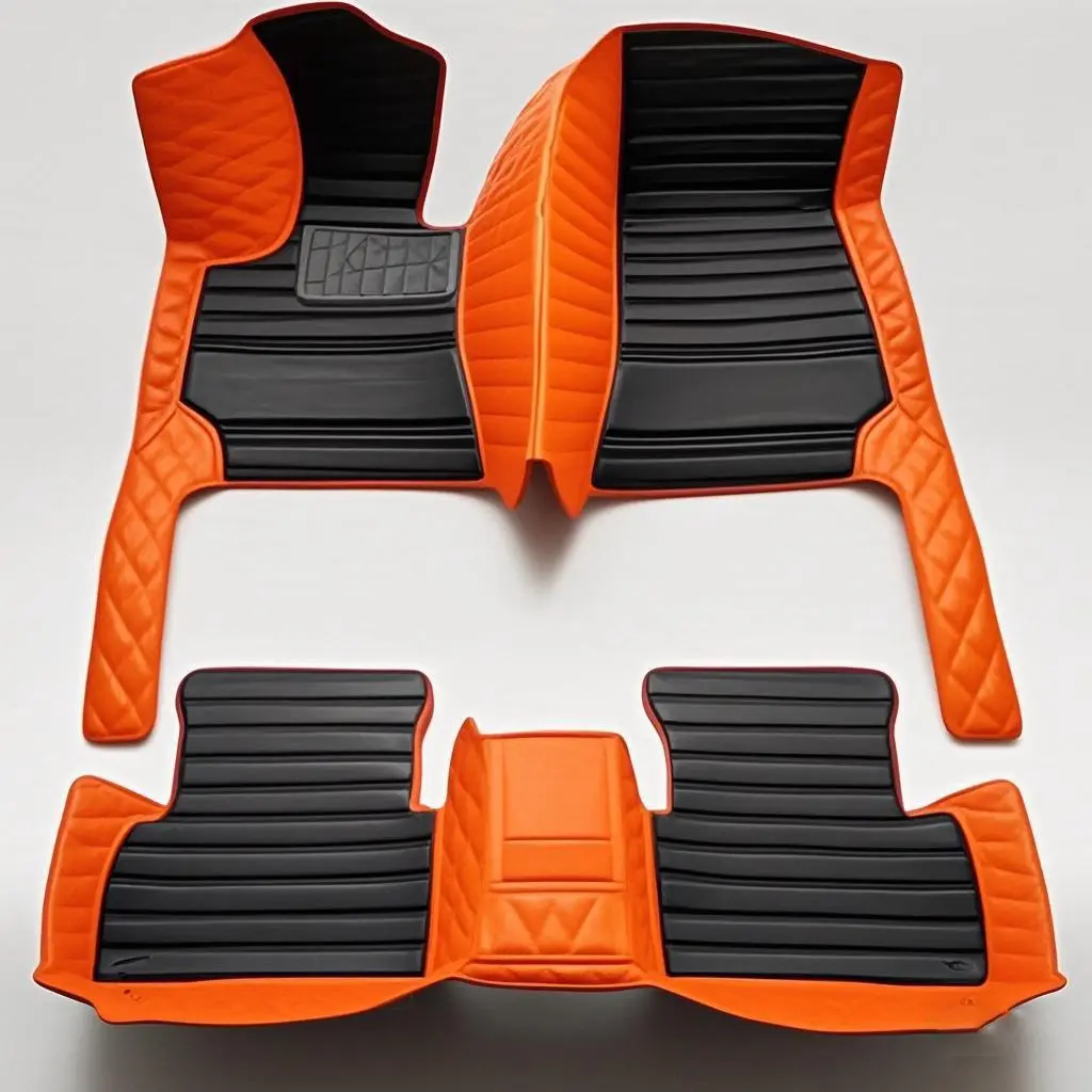 Custom Car Floor Mat For BMW E60 E46 E36 F10 X5 E70 F30 X3 F25 G30 2018~2020 Left/Right -hand Drive Auto Interior Accessories Car Mats, Automotive Mats Carpet Waterproof Design Full Coverage Car Interior Accessory
