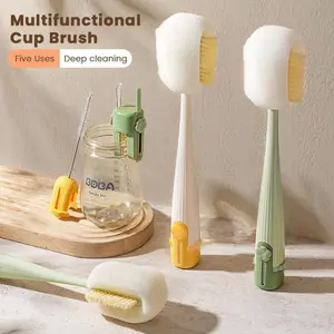 Dish Brush for Cups - Effective Cleaning for Bottles, Tumblers & Glassware