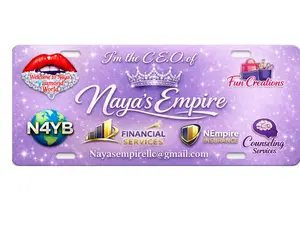 ROTG Signature Identity License Plates | Fully Custom Name, Business Logo, Sports & Organization Vanity Tags