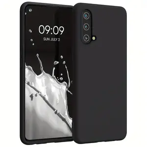 Mobile Phone Case For OnePlus Nord CE 5G, Slim Shockproof Flexible Black Matt Soft Silicone Protective Phone Case Cover