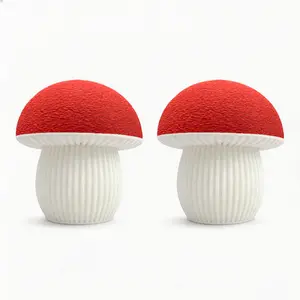 2 Pcs Fluorescence Mushroom Toilet Bolt Covers, Decorative Toilet Screw Caps Bathroom Accessories Fun Toilet Bowl Bolt Covers for Bathroom Decor