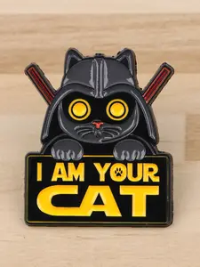 "I'm your cat" Cute Cat Cartoon Animal Enamel Pin, Durable Metal Pins, Personalized Zinc Alloy Brooch, Fashion Jewelry Accessories Perfect for Backpacks , All Seasons