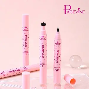 PAGE VINE Natural Freckle Pen Double Head Eyeliner Long Lasting Easy Coloring Makeup Freckle Eyeliner