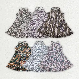 Girl Atheletic Dress Bow Sports Dress  Yoga Dress Summer Clothing