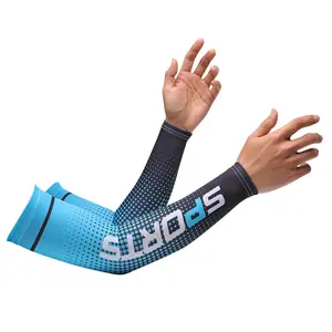 1 Pair Ice Breathable Arm Sleeves Sun Protection for Outdoor Sports Cycling Running Swimming Elbow Coverage Cooling UV Protection