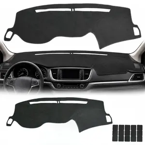 Dash Cover Mat for Car Dashboard Cover Anti-Glare UV Ray Protection Non-Slip Fit Front Interior Pad Easy Cleaning Universal Car Interior Upgrade