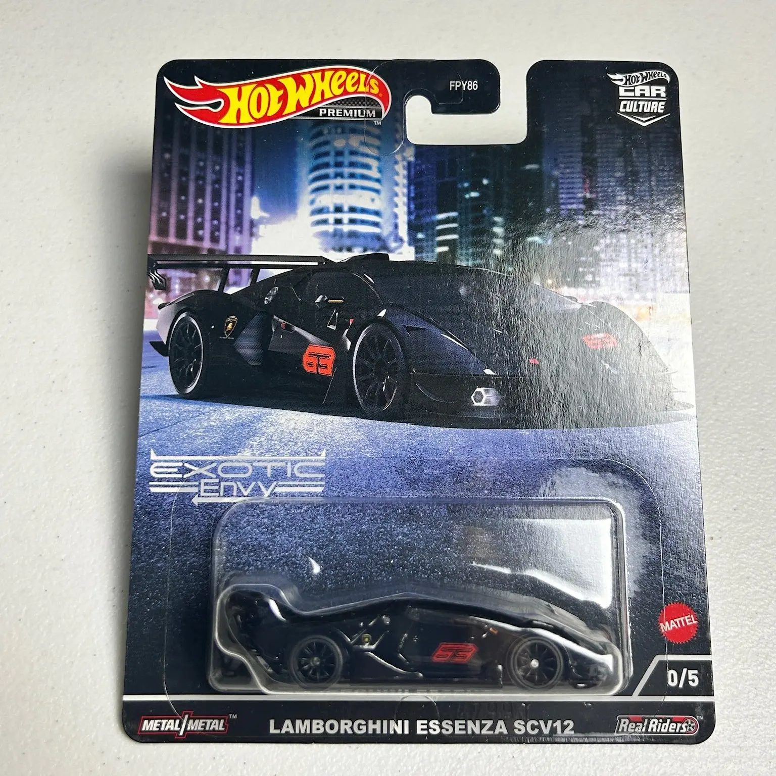 Hot Wheels 1:64 Car Culture Exotic Envy Lamborghini Essenza SCV12 0/5 Chase