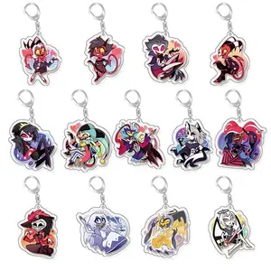 Anime acrylic keychain -Vaggie Alastor Cute Y2K Cartoon Pendant, suitable for bags and keys, perfect gift for fans car key bag