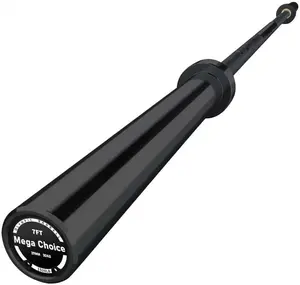 7' Barbell Bar, Solid Steel Weightlifting Bar with Anti-Slip Knurled Design for Home Gym Weightlifting, Squats, Bench Press