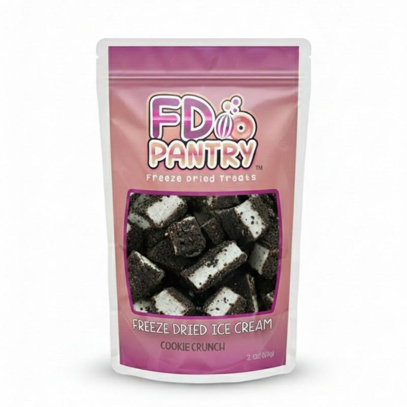 FD Pantry Freeze-Dried Ice Cream Crunch Bites – Strawberry Shortcake, Cookie Crunch & Chocolate Eclair Flavor (2 oz |  Snack Treat