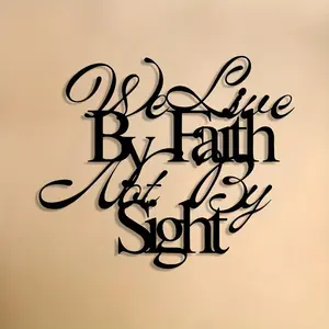 Metal Wall Art Sign, Christian Scripture Decor, Home Decoration, Room Decor, Outdoor Decor, Living Room, Bedroom, Dining Room, Church, Office, Hanging Gift